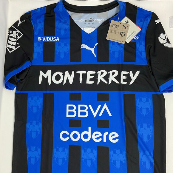 Puma Monterrey Los Rayados Jersey Blue Size Small 763254-01 - Picture 1 of 5